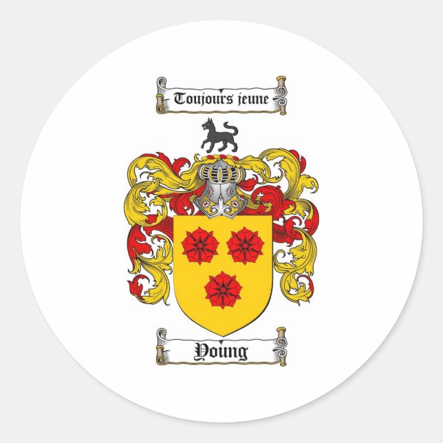 Sticker Rond Armoiries des jeunes / Armoiries des jeunes famill (Devant)