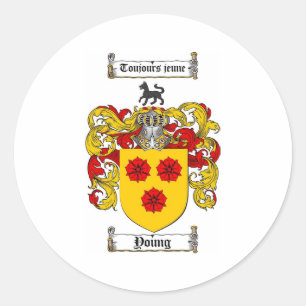 Sticker Rond Armoiries des jeunes / Armoiries des jeunes famill