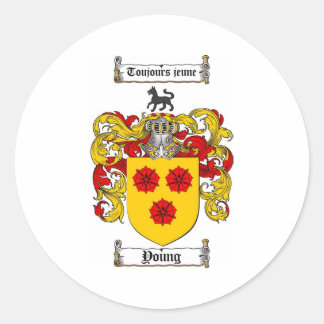 Sticker Rond Armoiries des jeunes / Armoiries des jeunes famill