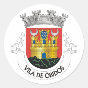 Sticker Rond Armoiries d'Óbidos, Portugal