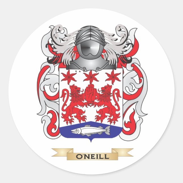 Sticker Rond Armoiries d'O'Neill (crête de famille) (Devant)