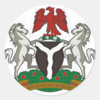 Sticker Rond Armoiries du Nigéria