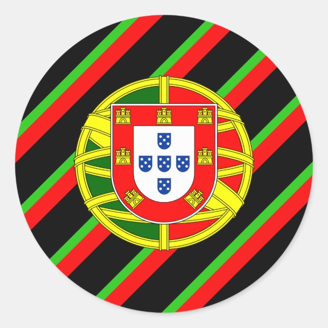 Sticker Rond Armoiries du Portugal (Devant)