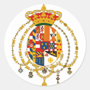 Sticker Rond Armoiries du Royaume des deux Sicilies