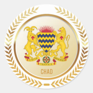 Sticker Rond Armoiries Du Tchad