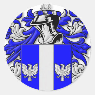 Sticker Rond Armoiries en bois