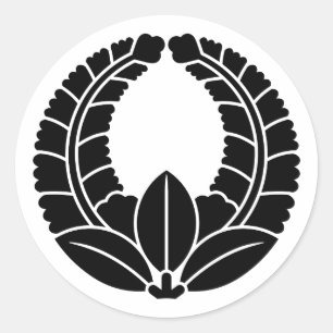 Sticker Rond [Armoiries familiales] Glycine montante