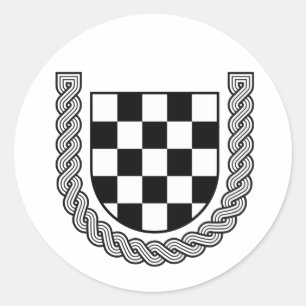 Sticker Rond Armoiries historiques croates