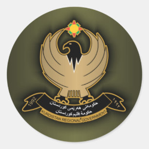 Sticker Rond Armoiries kurdes