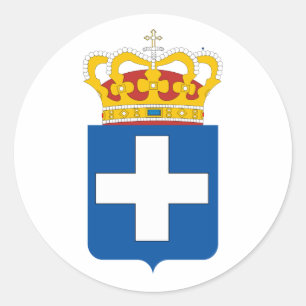 Sticker Rond Armoiries royales grecques, Grèce
