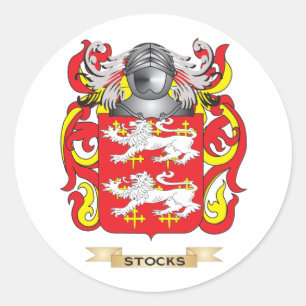 Sticker Rond Armoiries stocks (armoiries familiales)