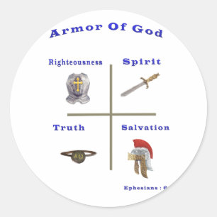 Sticker Rond Armor de Dieu