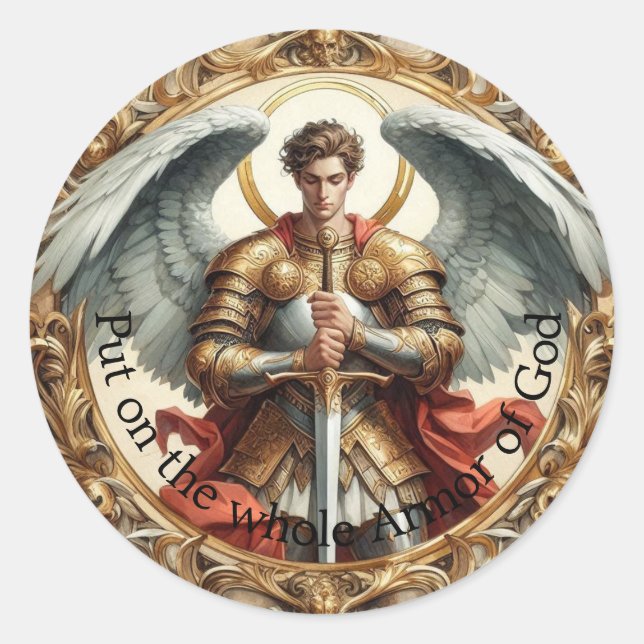 Sticker Rond Armor de Dieu (Devant)