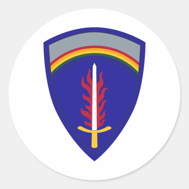 Sticker Rond Army Europe USAREUR (Devant)