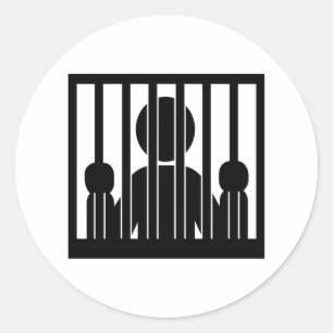 Sticker Rond Arrestation en prison