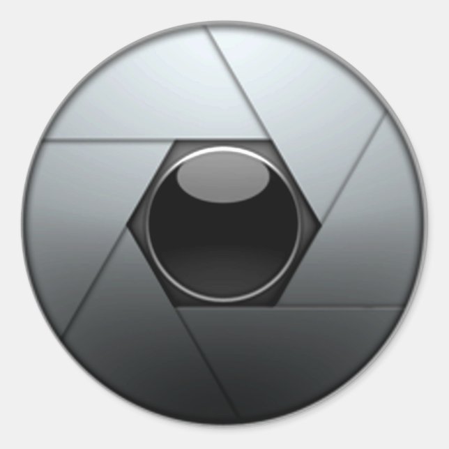 Sticker Rond Arrêt de caméra (Devant)