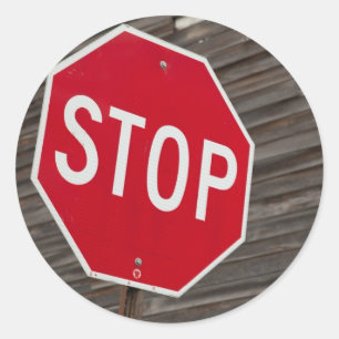 Sticker Rond Arrêter