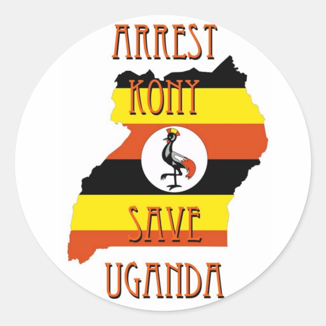 Sticker Rond Arrêtez Kony 2012 (Devant)