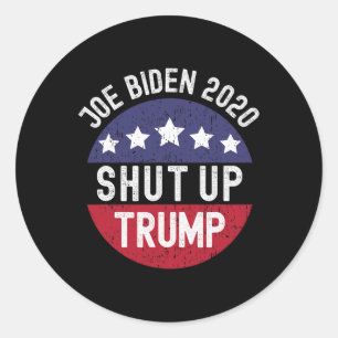 Sticker Rond Arrêtez le débat présidentiel de Trump Pro Joe Bid