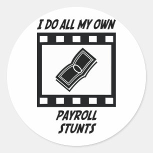 Sticker Rond Arrêts de paie