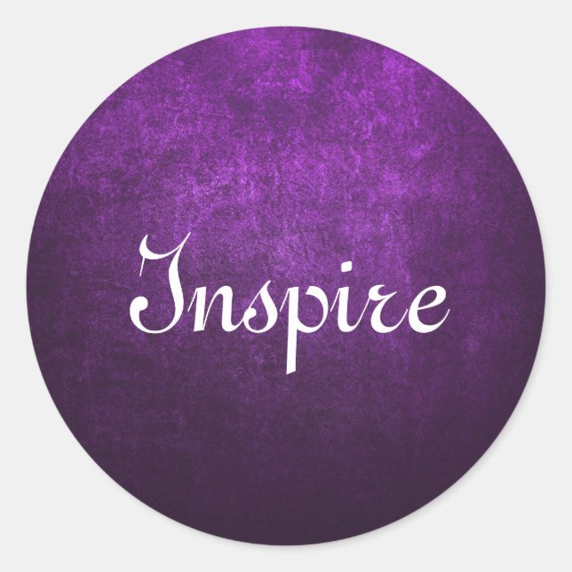 Sticker Rond Arrière - plan Abstrait Ou Papier Violet Avec Lumi (Devant)