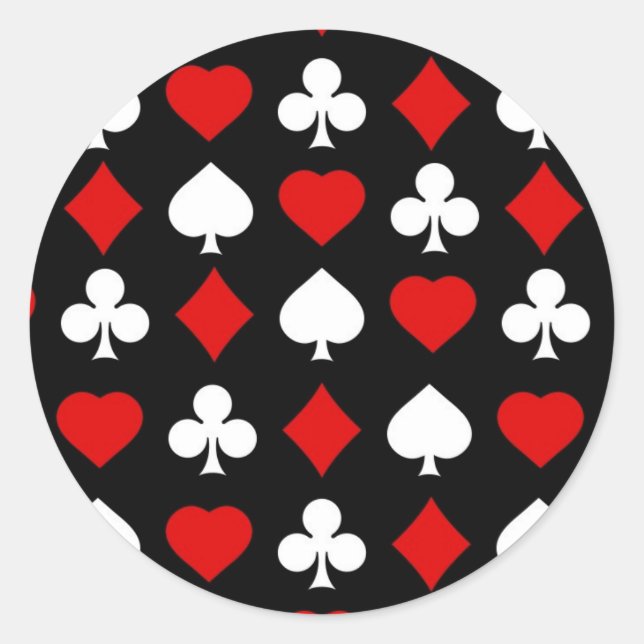 Sticker Rond Arrière - plan avec costumes (Devant)