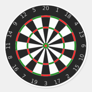 Sticker Rond Arrière - plan de cible