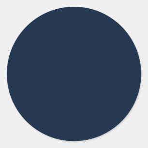 Sticker Rond Arrière - plan de couleur unie bleu foncé foncé