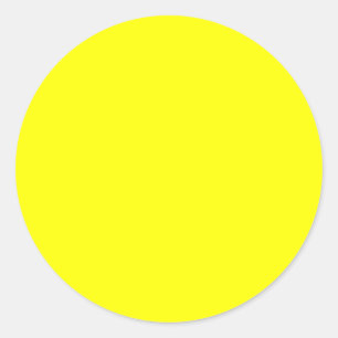 Sticker Rond Arrière - plan jaune