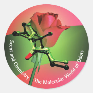 Sticker Rond Arrondi de l'odeur et de la chimie