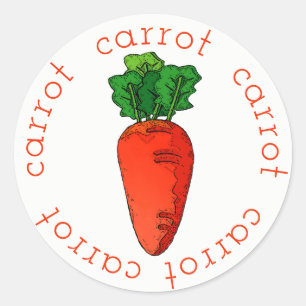 Sticker Rond Arrondissements de carotte
