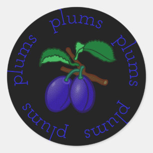Sticker Rond Arrondissements Plum Violet