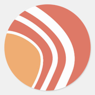 Sticker Rond Art Abstrait