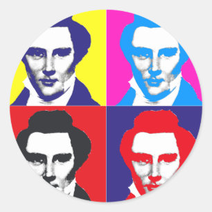 Sticker Rond Art de bruit de Joseph Smith