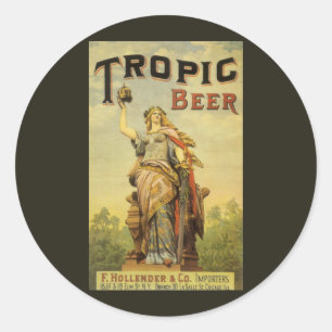 Sticker Rond Art de l'étiquette de produit vintage, Gladiateur