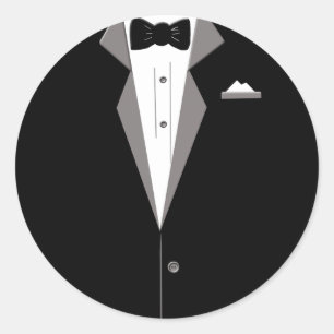 Sticker Rond Art de Tuxedo