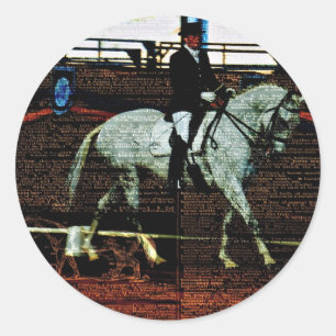 Sticker Rond Art Dressage