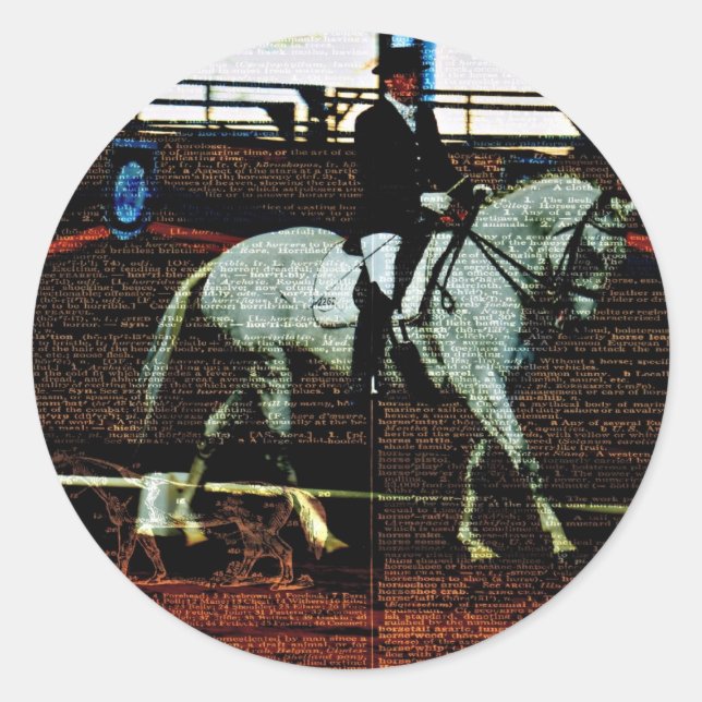 Sticker Rond Art Dressage (Devant)