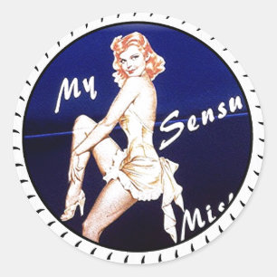 STICKER ROND ART DU NEZ