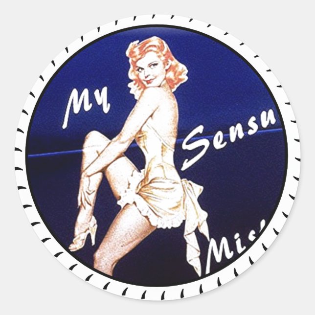STICKER ROND ART DU NEZ (Devant)