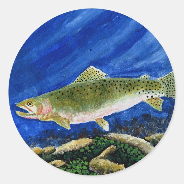 Sticker Rond Art gagnant par I. Walker 4e année (Devant)