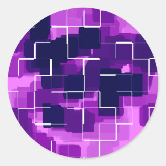 Sticker Rond Art géométrique "Plum"
