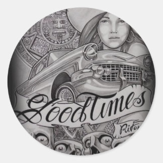 Sticker Rond arte
