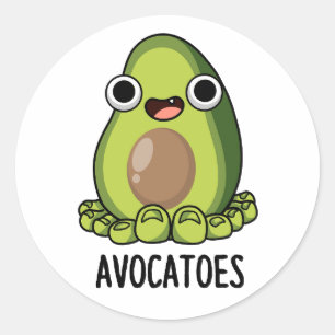Sticker Rond Arteilles d'Avoca Drôle Puns Avocado