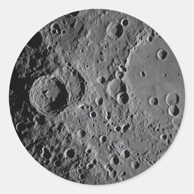 Sticker Rond Artemis II Lunar Craters (Devant)