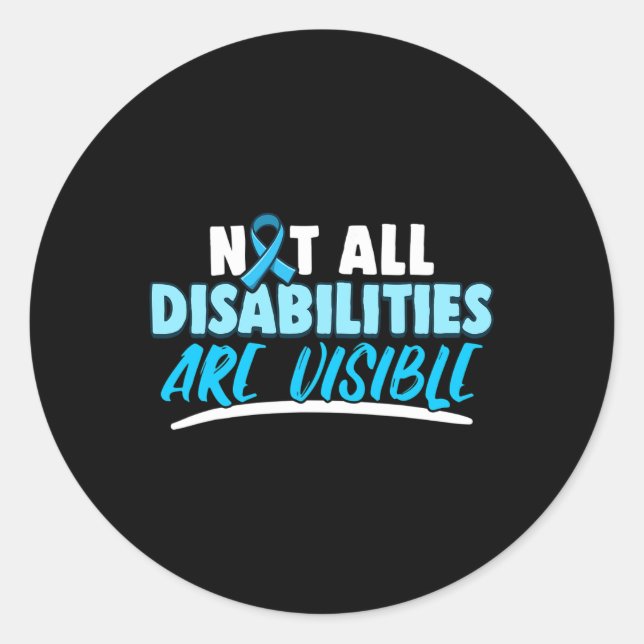 Sticker Rond Arthrite Toutes les déficiences sont visibles Disa (Devant)