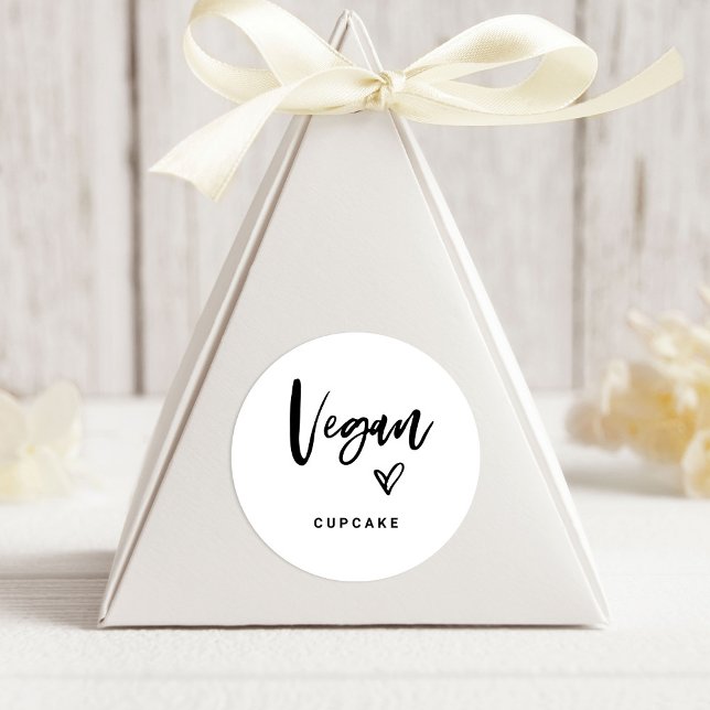 Sticker Rond Article végétal | Script Décontracté moderne et Co (Créateur téléchargé)