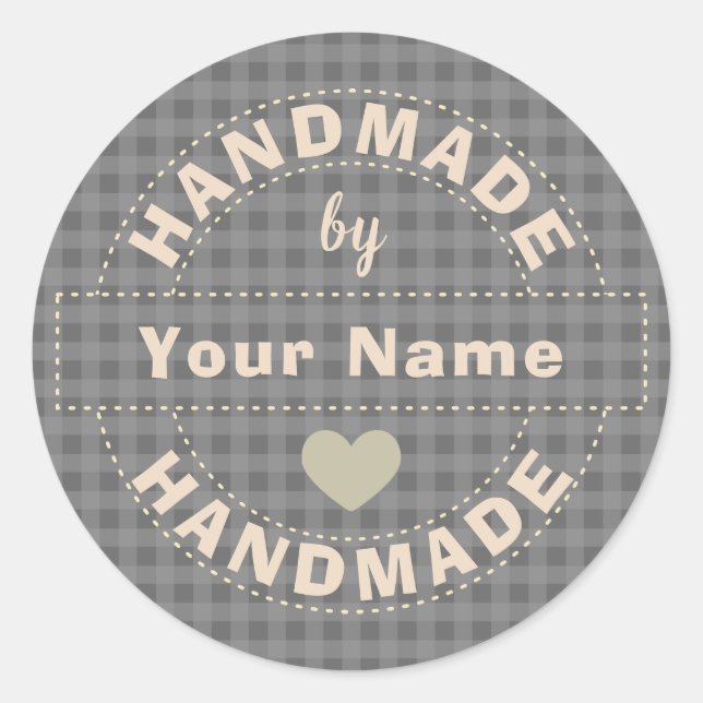 Sticker Rond artisanal (Devant)