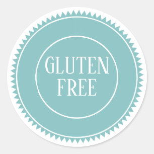 Sticker Rond Artisanat Vintage Sans Gluten et Allergène en Sécu