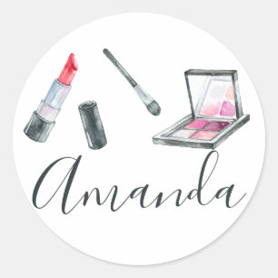 Sticker Rond Artiste maquillage Personnalisé